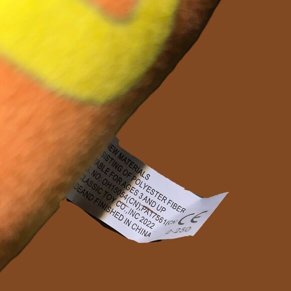 Corn Dog Plush Corny Carnival Fair Food Stuffed Toy Hanging Loop 13” - Picture 4 of 5